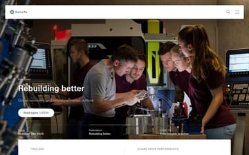Swiss Re website preview