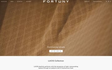 Fortuny website preview