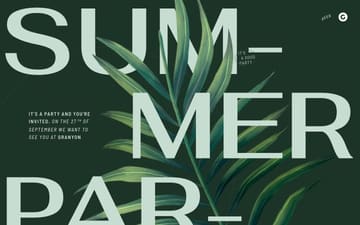 Granyon Summer Party website preview