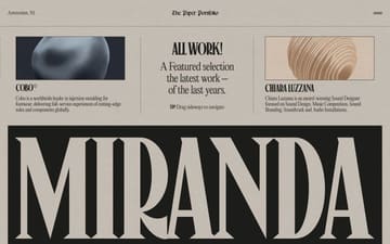 Niccolò Miranda website preview