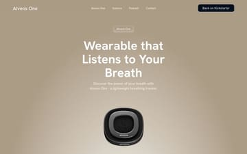 Alveos One website preview