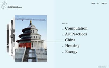 Harvard Graduate School of Design website preview