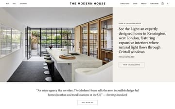 The Modern House website preview