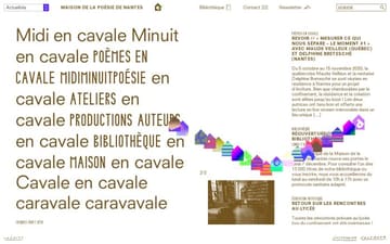 Maison de la Poésie de Nantes website preview