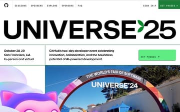 Github Universe website preview