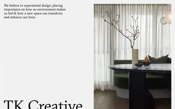 TK Creative website preview