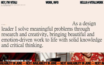 Vitali Zahharov website preview
