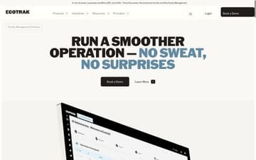 Ecotrak website preview