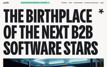 Zenith VC website preview