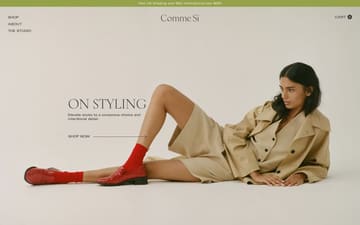 Comme Si website preview