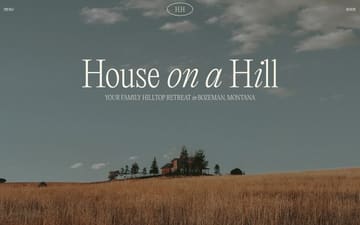 House on a Hill website preview
