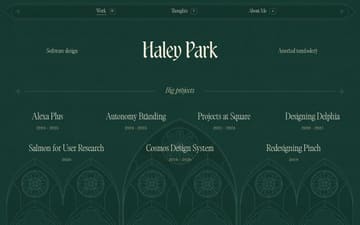 Haley Park website preview