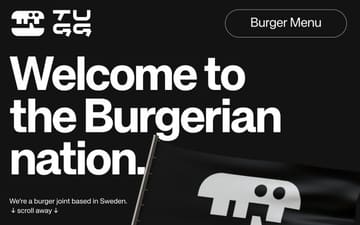 Tugg Burgers website preview