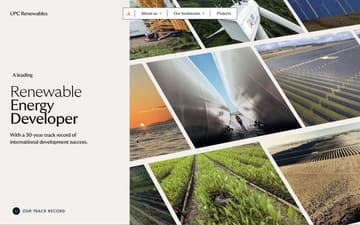 Upc Renewables website preview