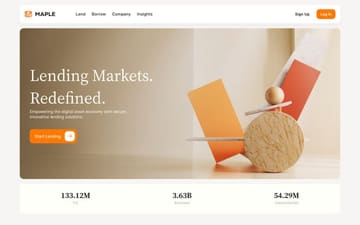 Maple Finance website preview