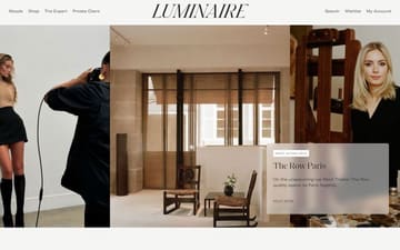 Luminaire website preview
