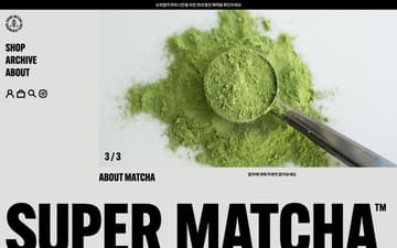 Super Matcha website preview