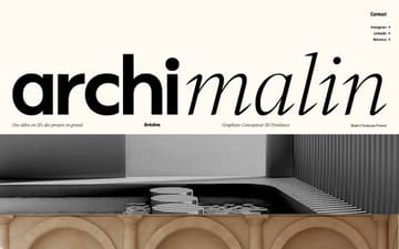 Archi-malin Studio website preview