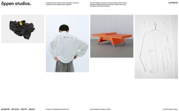 Öppen studios website preview