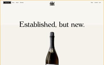 Established Sparkling Tea website preview