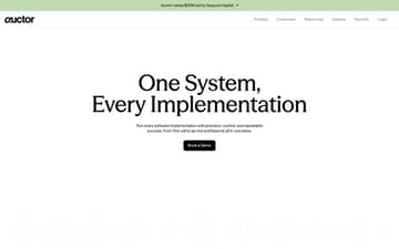 Auctor website preview