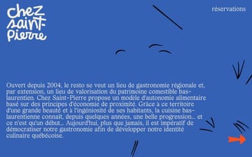 Chez Saint-Pierre website preview