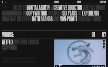 Nikita Labutin website preview