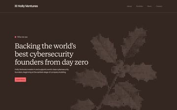 Holly Ventures website preview