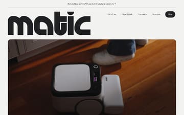 Matic website preview