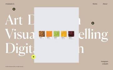 Anastasiia Gulenko website preview