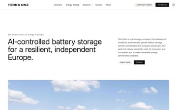 Terra One website preview