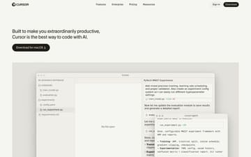 Cursor website preview