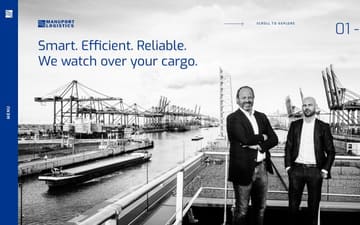 Manuport Logistics website preview