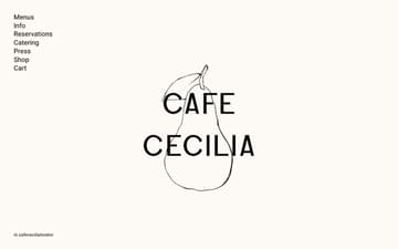 Café Cecilia website preview