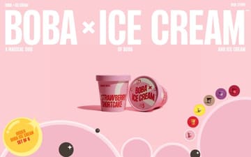 Boba Ice Cream website preview