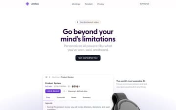 Limitless website preview