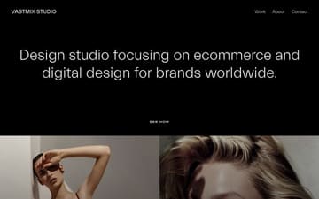 Vastmix website preview