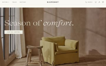 Sixpenny website preview