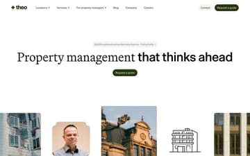 Theo website preview