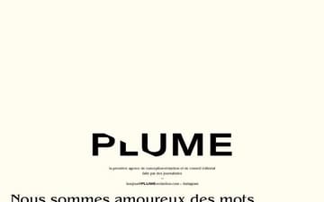 Plume-redaction website preview