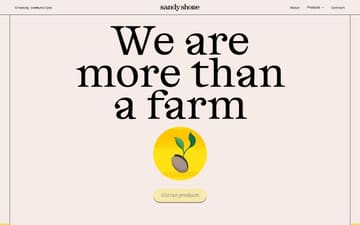 Sandy Shore Farms website preview