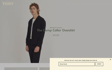 Yony website preview