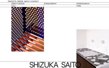Shizuka Saito website preview