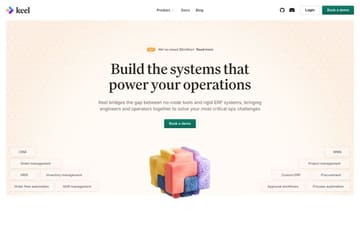Keel website preview