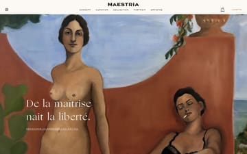 Maestria website preview