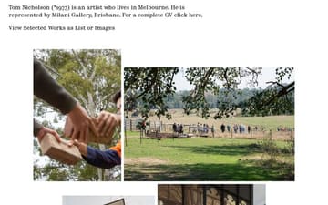 Tom Nicholson website preview