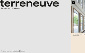Terreneuve website preview