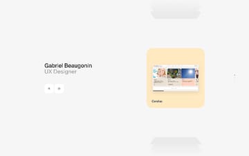 Gabriel Beaugonin website preview