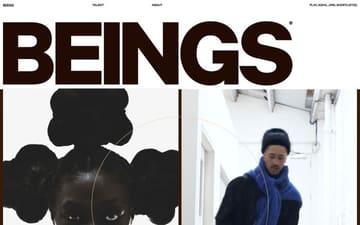 Beings website preview
