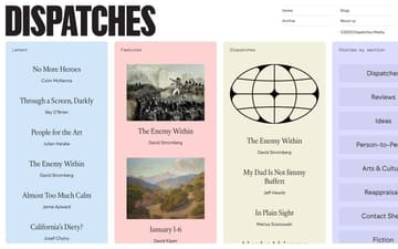 Dispatches website preview